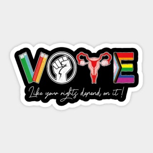 Vote Like Your Daughter’s Rights Depend on It v2 Sticker